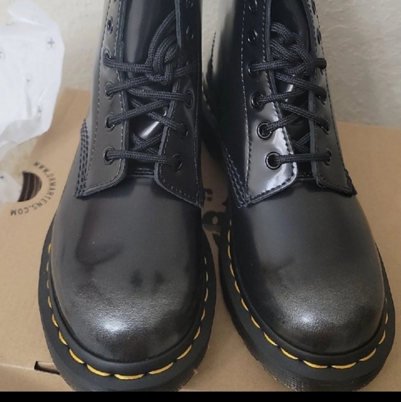 Dr. Martens Black Silver Arcadia Boots - Picture 3 of 16